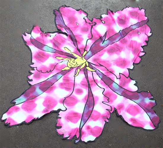 § Hugo Dalton Orchid flower, designed for the Fine Art Society H. 11ft. W. 9ft.
